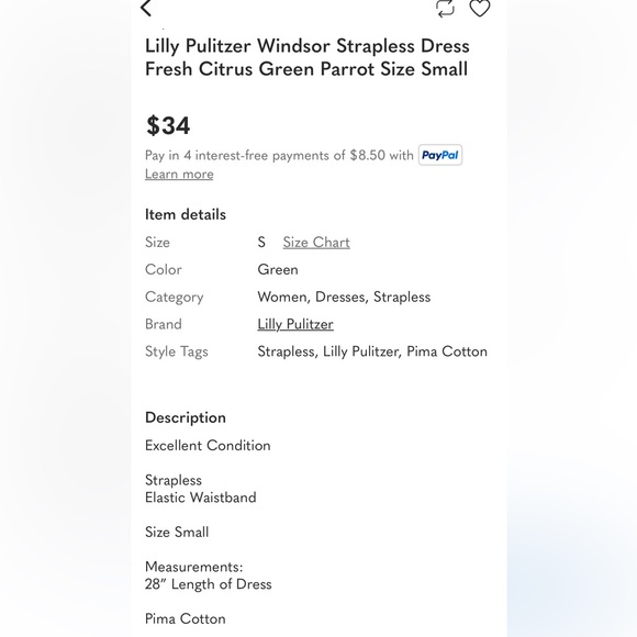 Lilly Pulizter Windsor Fresh Citrus Dress in Green Parrot - Picture 7 of 7